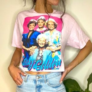 Golden girls cropped graphic tee
